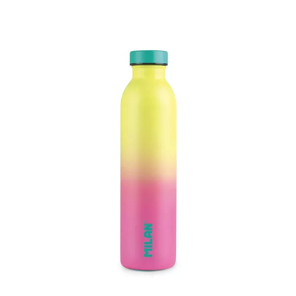 Garrafa Térmica Rosa/Amarelo Milan 591ml