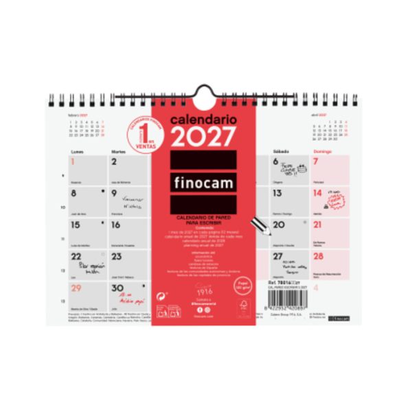 Calendário Parede M 2027