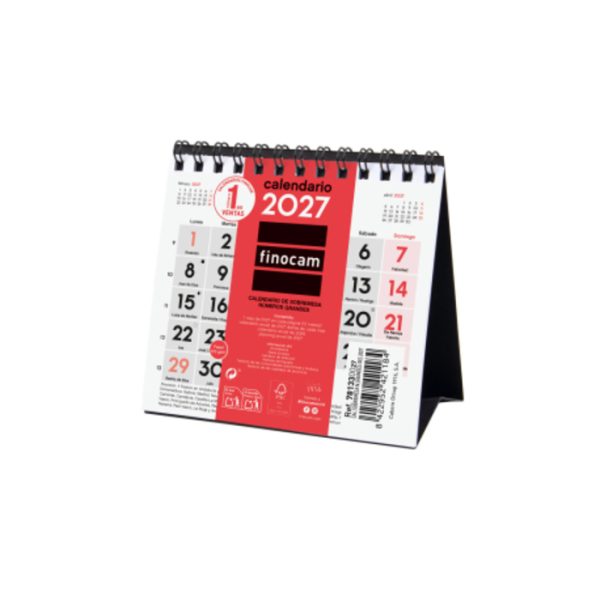 Calendário Mesa XS 2027