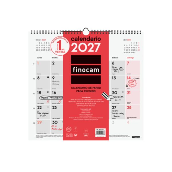 Calendário Parede Escrever L 2027