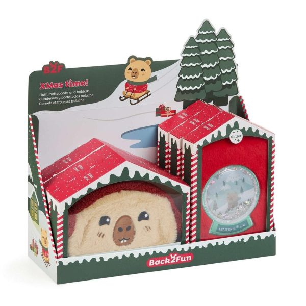 Estojo e Caderno Capybara Christmas Exp.6un.