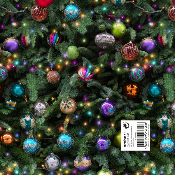 Papel Embrulho Natal Christmas Tree 100x70 - 25un.