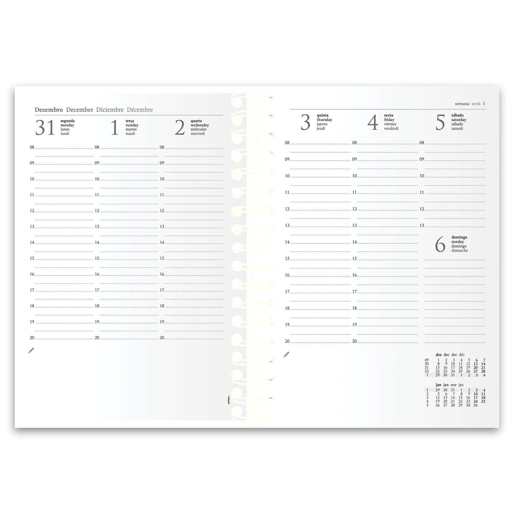 Agenda Secretária Espiral 1 Sem Look - Image 2