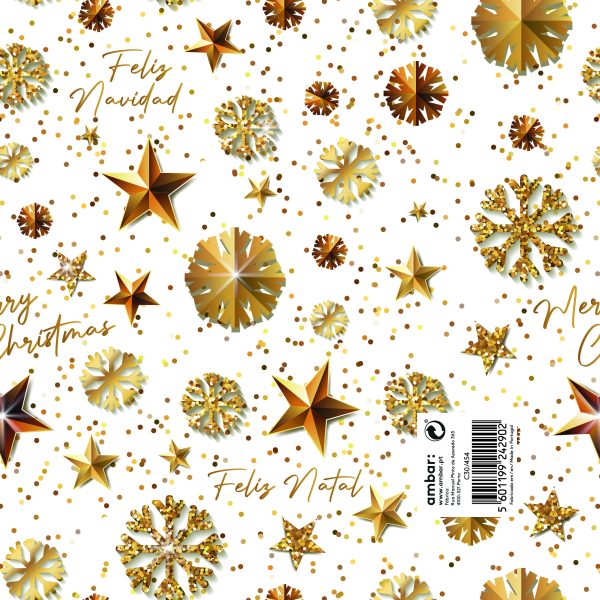 Papel Embrulho Natal Xmas100x70 - 25un.