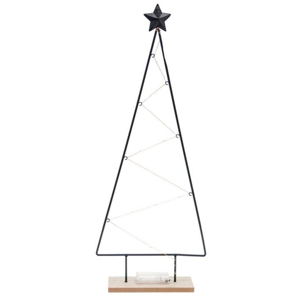 Árvore Natal Metal c/Led 65x26cm