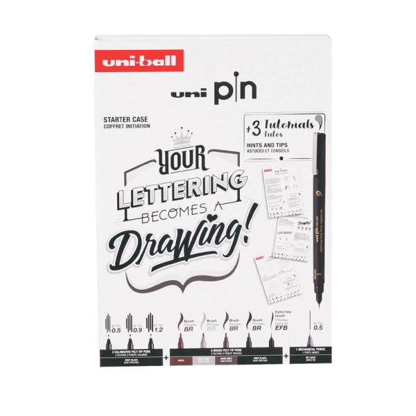 Marcadores Pin Coleção Lettering nº2 Cx.8un.