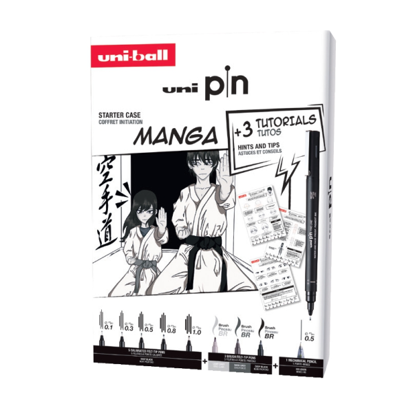 Marcadores Pin Coleção Manga nº1 Cx.8un.